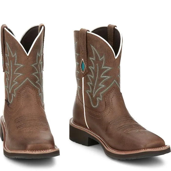 Justin Men's 8 Ema Square Toe Western Boot