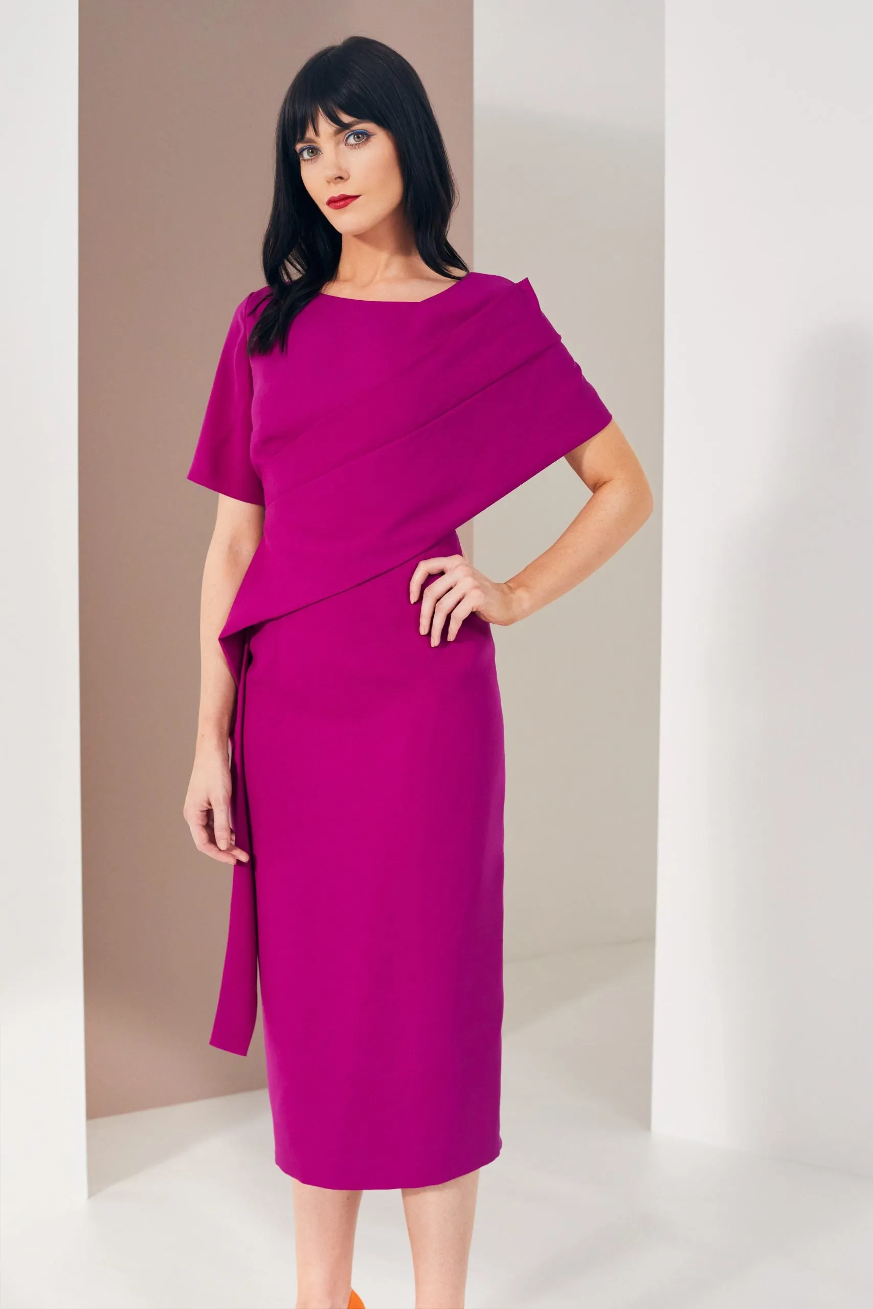 Kate Cooper Drape Front Dress