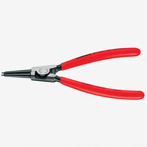 Knipex Straight Tip External Circlip Pliers 19-60 mm dia - Plastic Grip