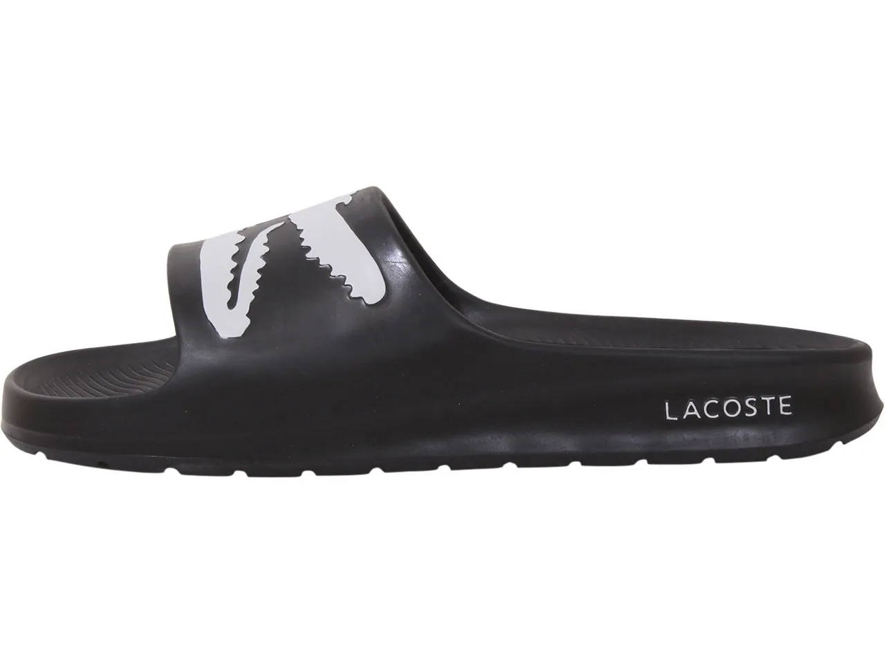 Lacoste Men's Croco-2.0 Slides Sandals Black/White Sz: 13 7-41CMA0010312