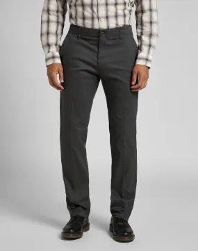 Dark Grey Slim Stretch Chino Trousers