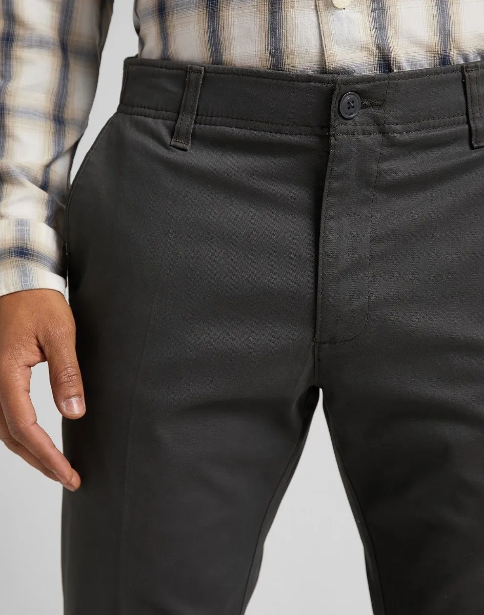 Dark Grey Slim Stretch Chino Trousers