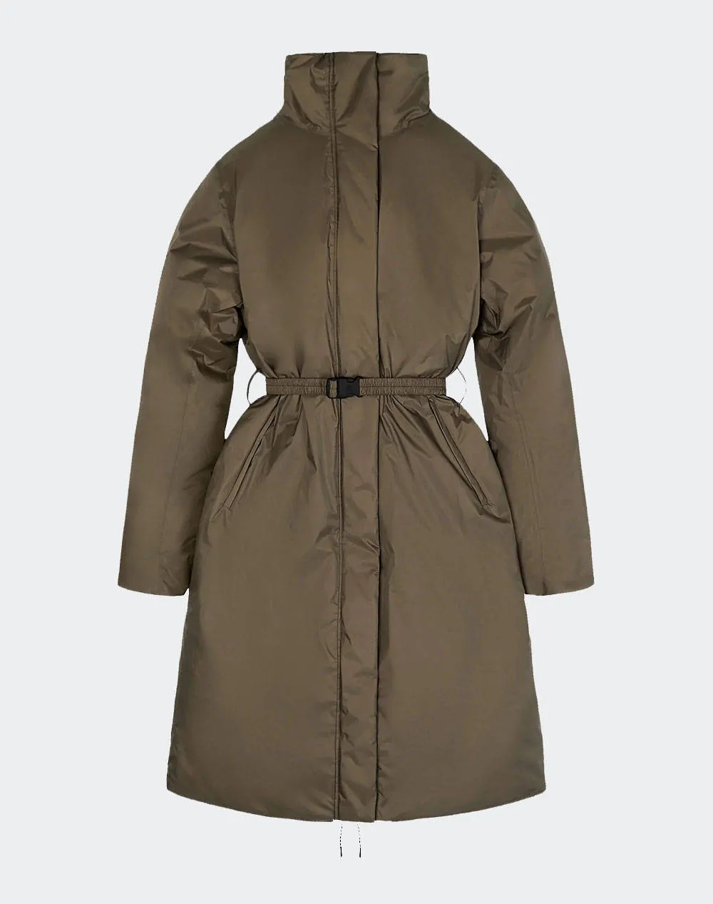 Long Padded Nylon Coat by RAINS