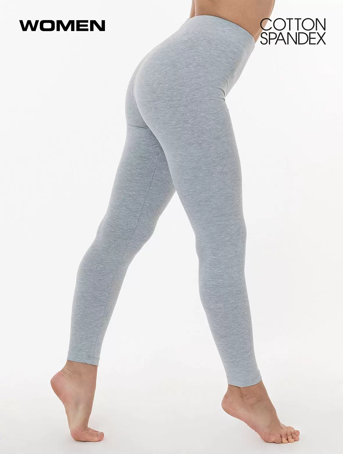 Los Angeles Apparel Cotton Spandex Legging - Product SKU 83280