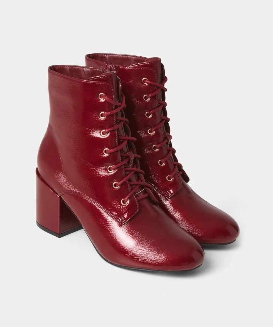 Patent Leather Love Letter Boots - Shop Now.