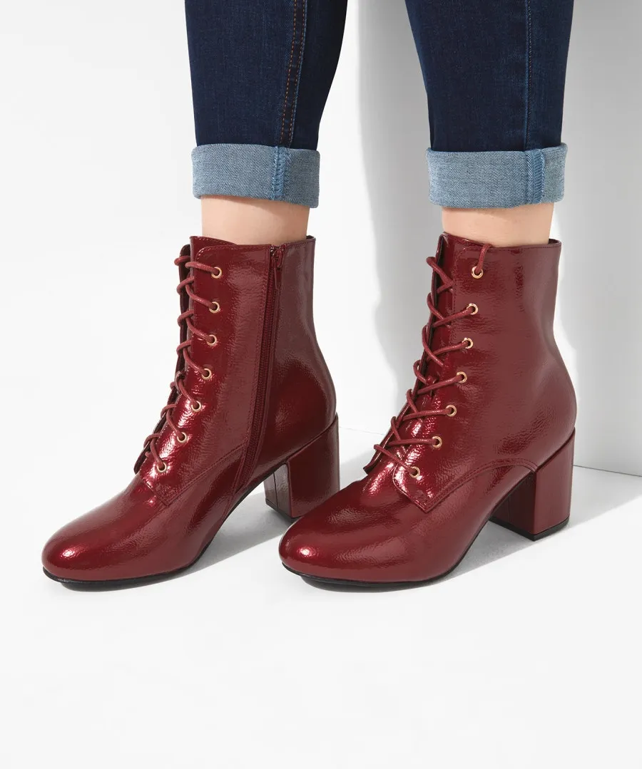 Patent Leather Love Letter Boots - Shop Now.