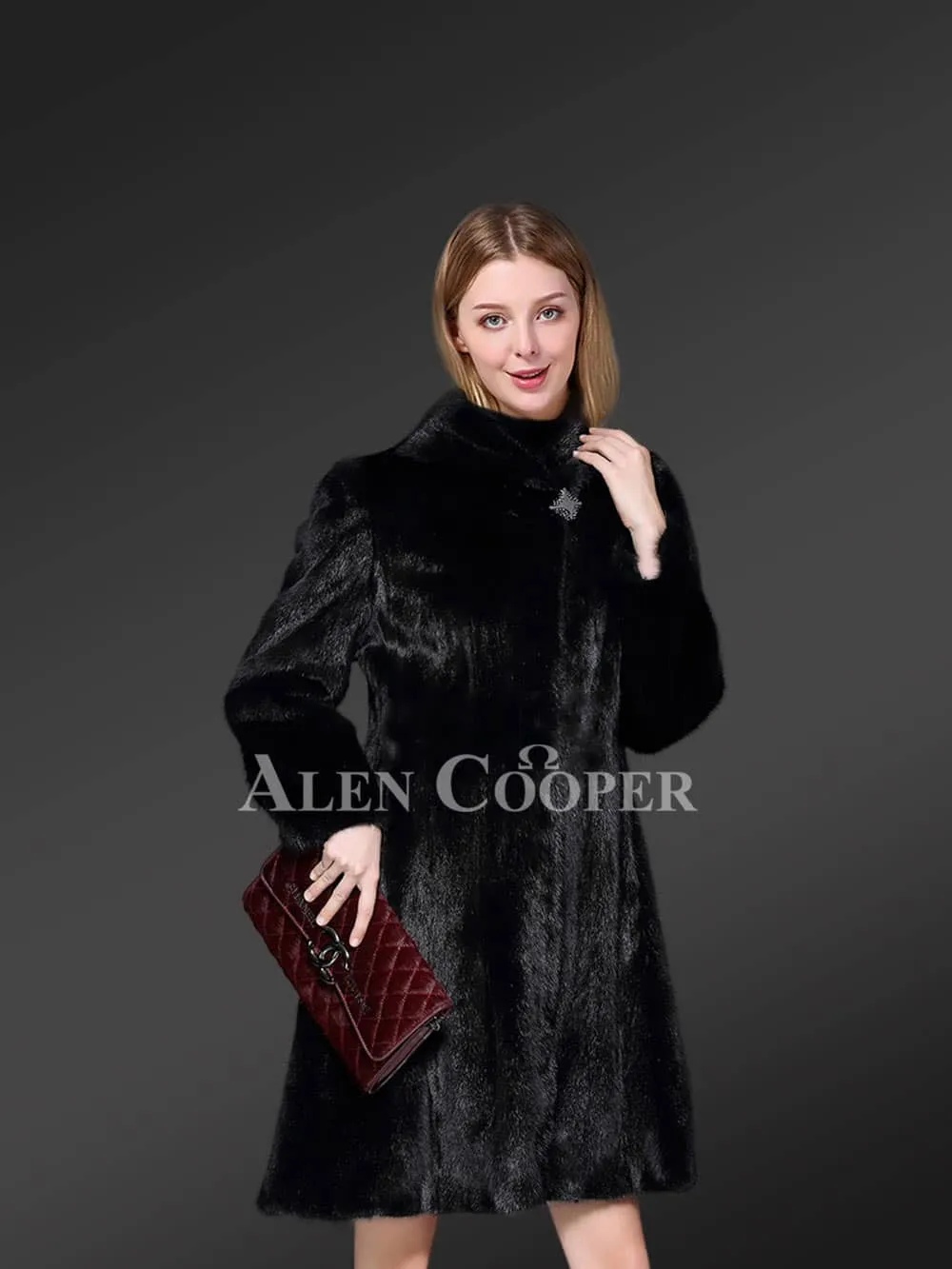 Luxurious Ebony Mink Fur Jacket