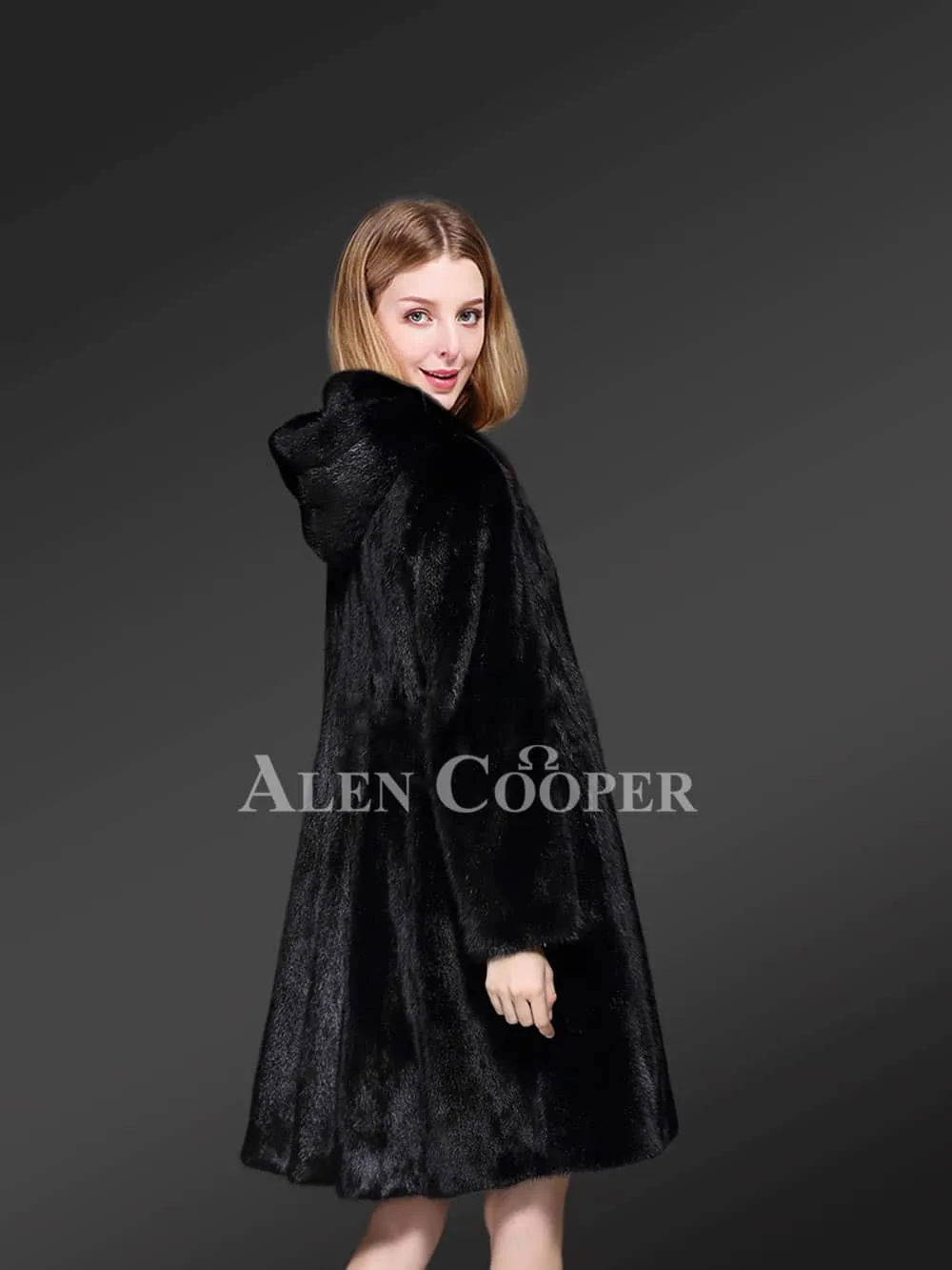 Luxurious Ebony Mink Fur Jacket