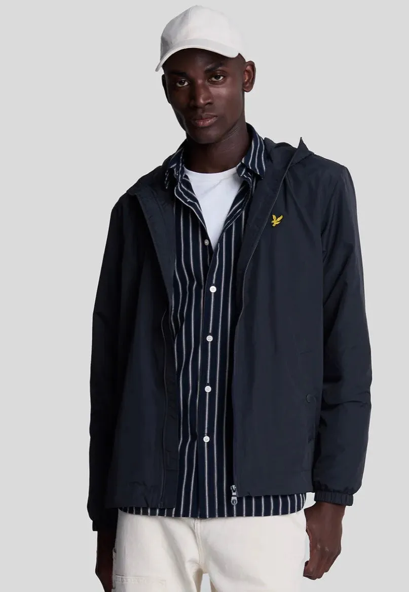 Lyle & Scott Dark Navy Hooded Jacket with Zipper - Buy Online!