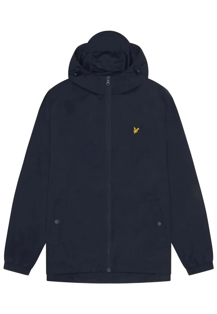 Lyle & Scott Dark Navy Hooded Jacket with Zipper - Buy Online!