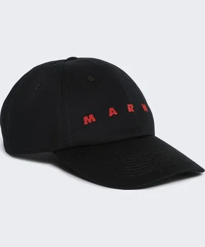 Marni Black Baseball Cap