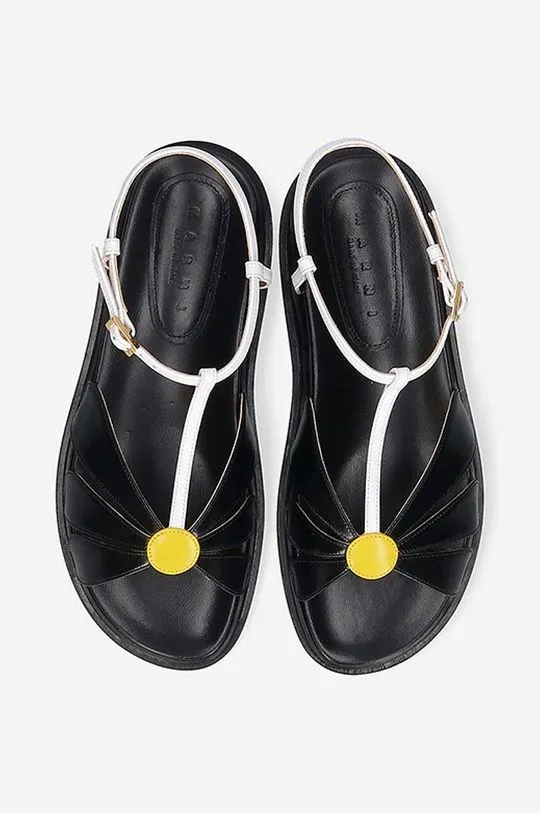 Marni Black Leather Women's Sandals