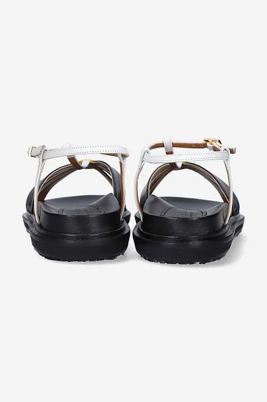 Marni Black Leather Women's Sandals