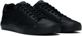 Men's Black Lace-Up Tennis Sneaker