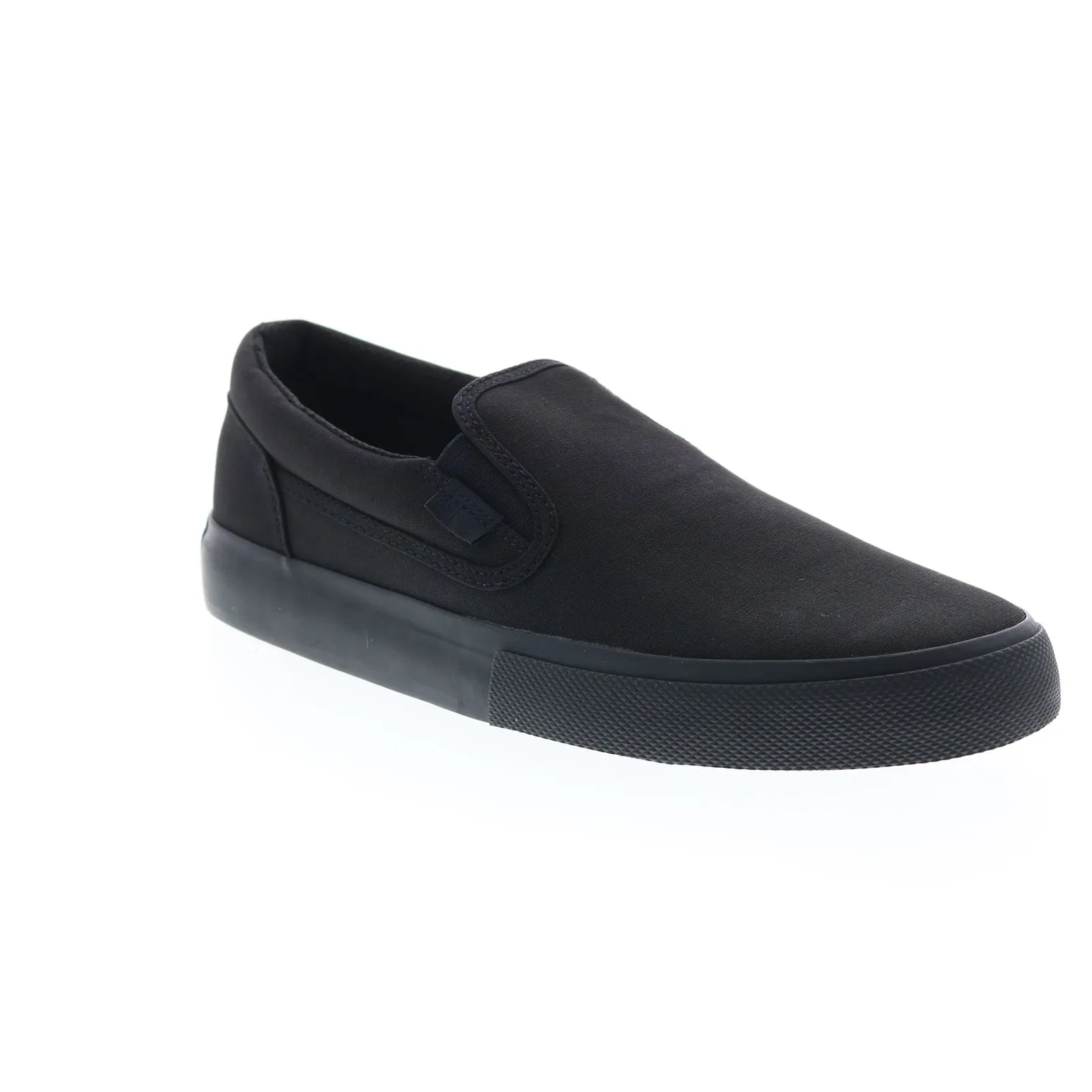 Mens Black Skate Inspired Slip On Sneakers - DC ADYS300645-3BK