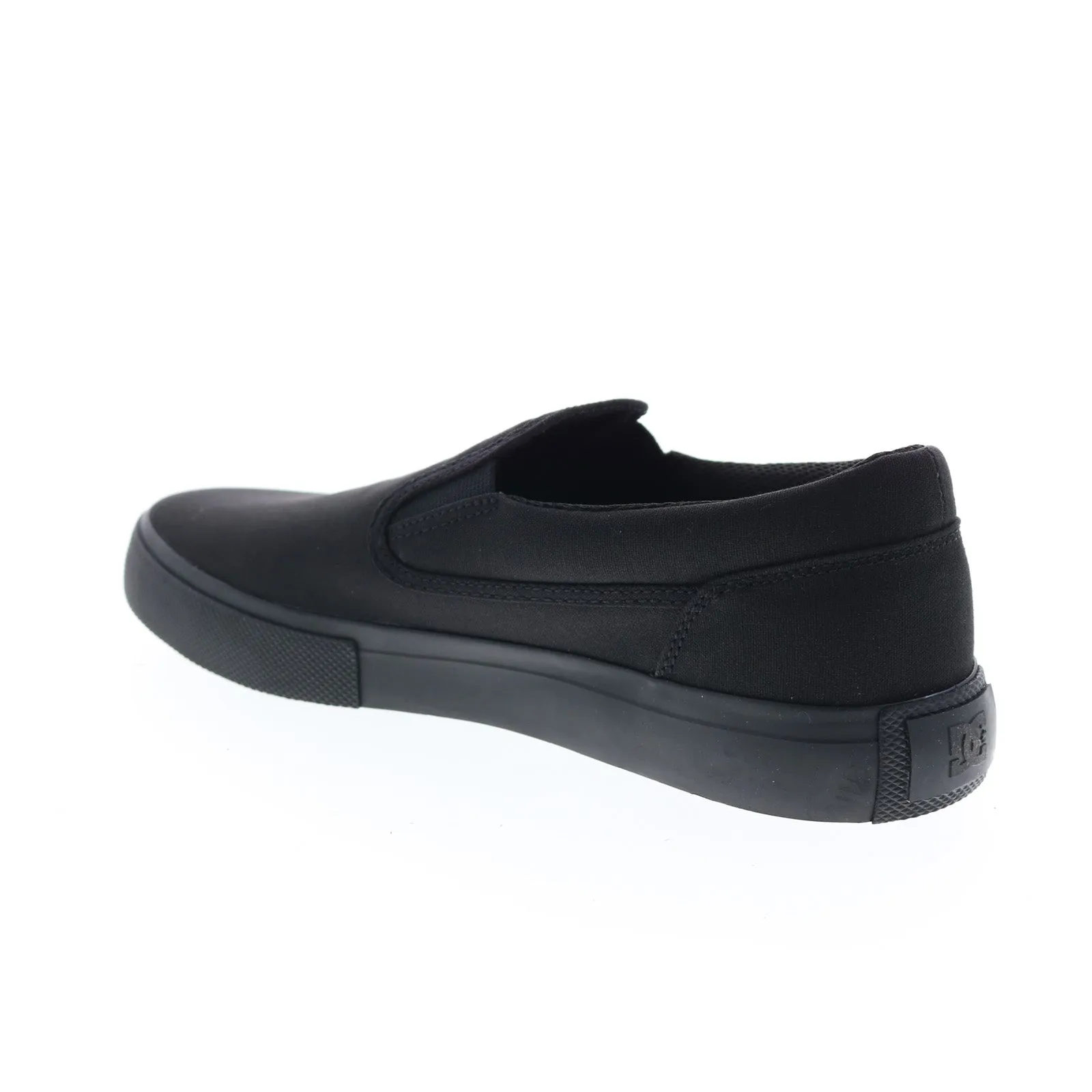 Mens Black Skate Inspired Slip On Sneakers - DC ADYS300645-3BK