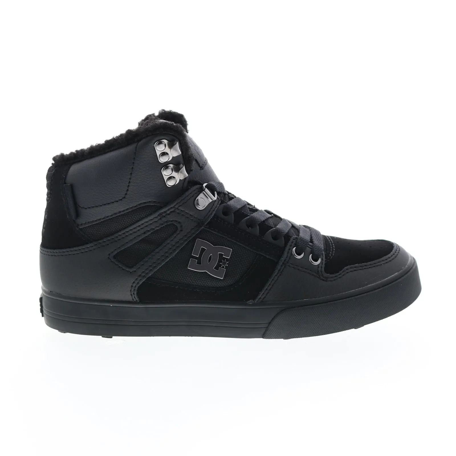 mens black skate sneakers shoes_DC Pure High Top WC WNT ADYS400047-3BK