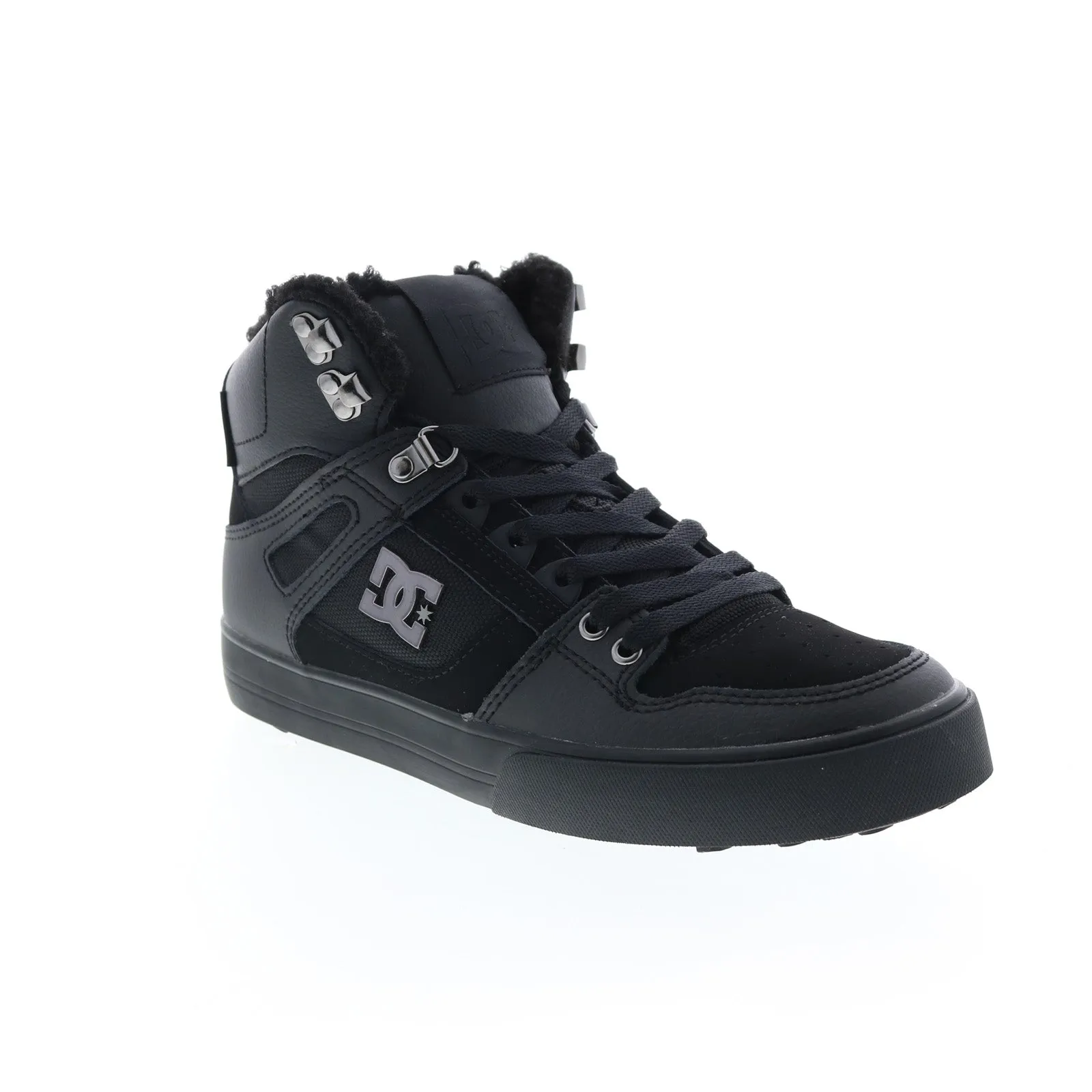 mens black skate sneakers shoes_DC Pure High Top WC WNT ADYS400047-3BK