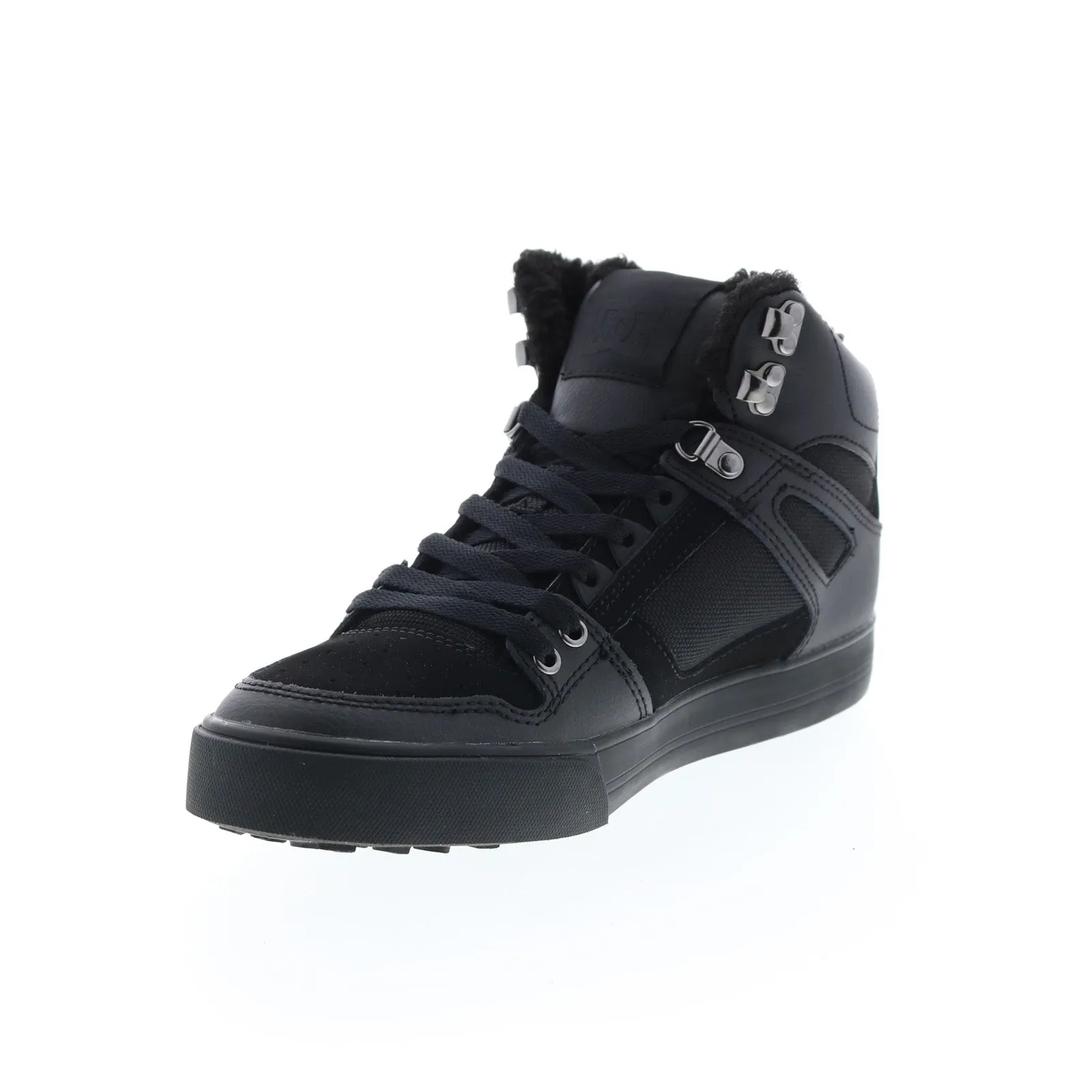 mens black skate sneakers shoes_DC Pure High Top WC WNT ADYS400047-3BK