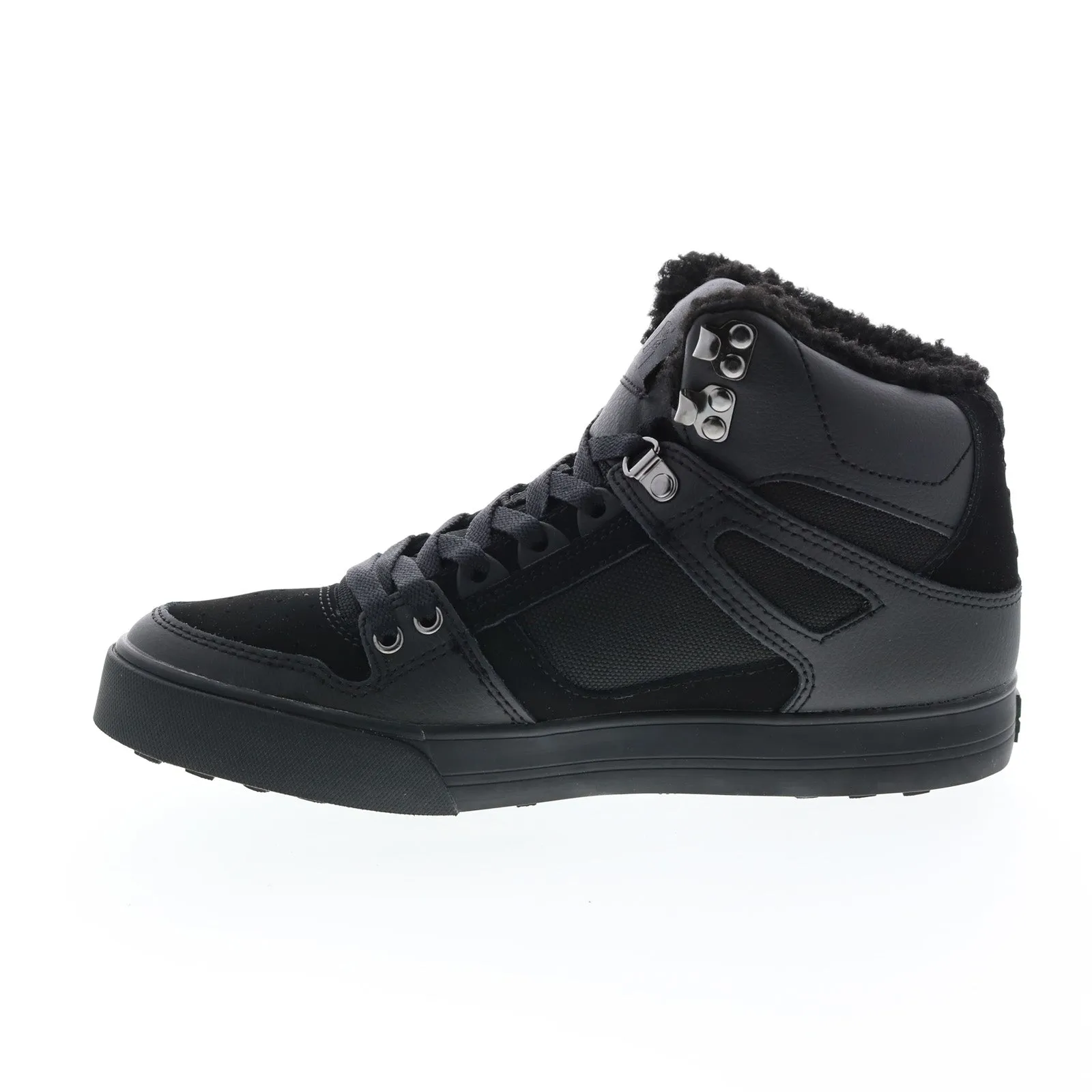 mens black skate sneakers shoes_DC Pure High Top WC WNT ADYS400047-3BK