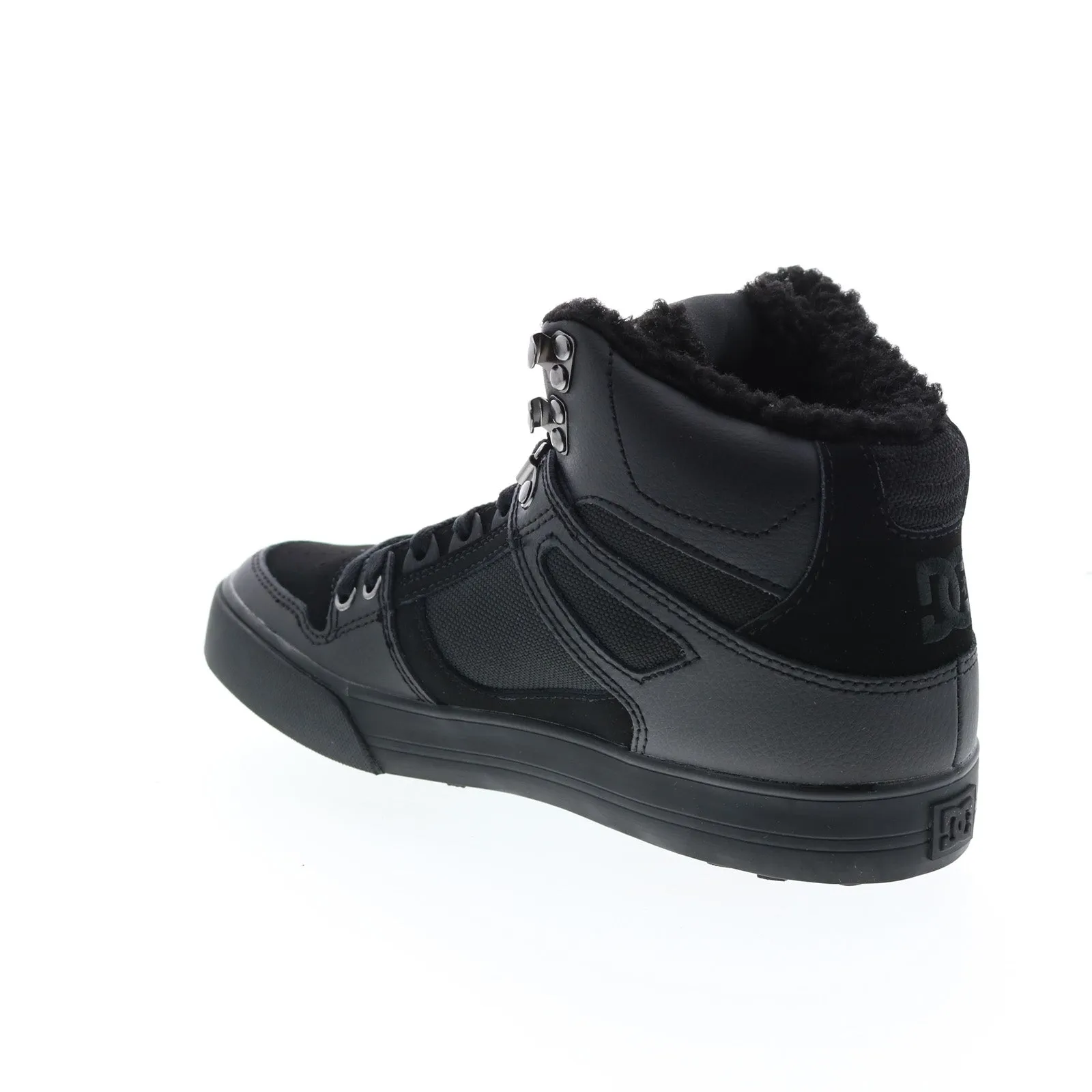 mens black skate sneakers shoes_DC Pure High Top WC WNT ADYS400047-3BK