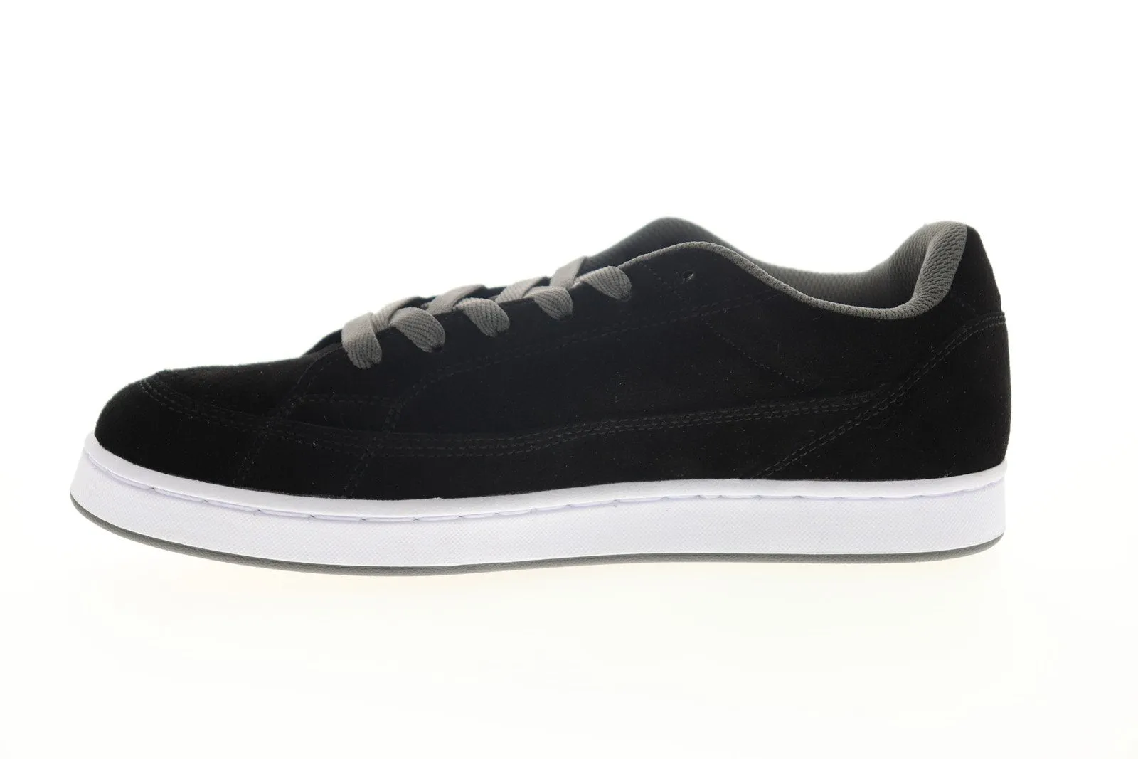 Mens Black Suede Skate Sneakers Shoes - DC DW1 ADYS100455