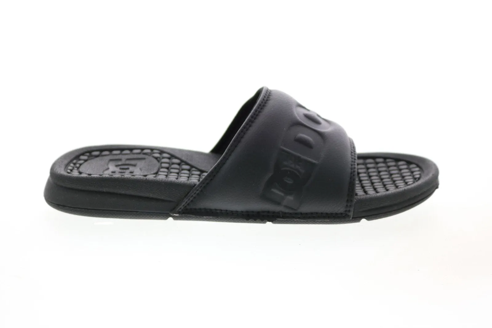 Mens Black Synthetic Slides Sandals Shoes by DC Bolsa SE ADYL100042