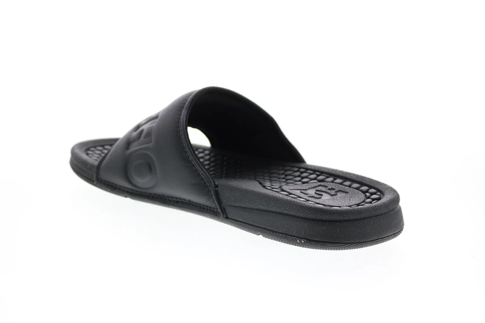 Mens Black Synthetic Slides Sandals Shoes by DC Bolsa SE ADYL100042