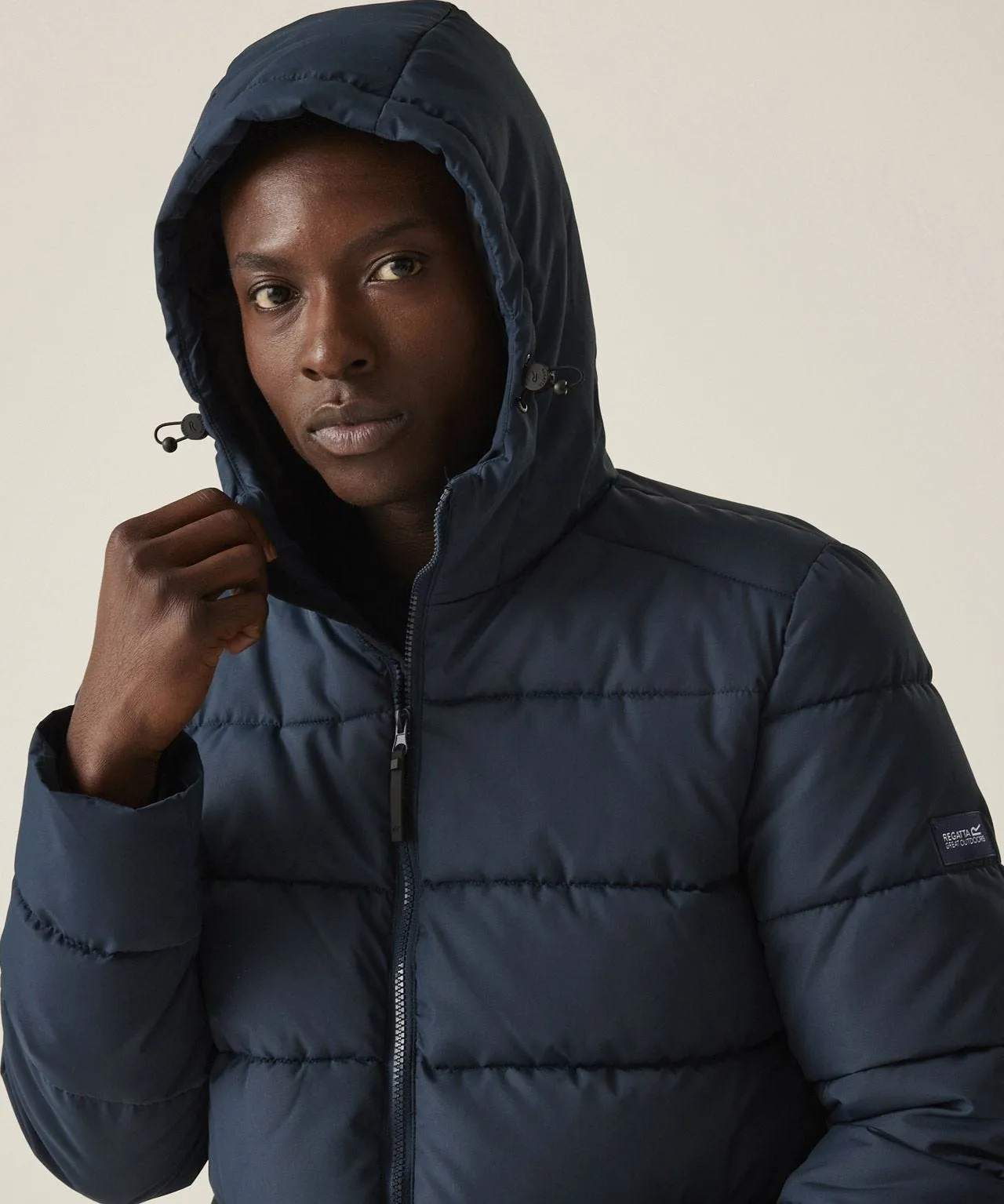 Men's Long Quilted Winter Jacket