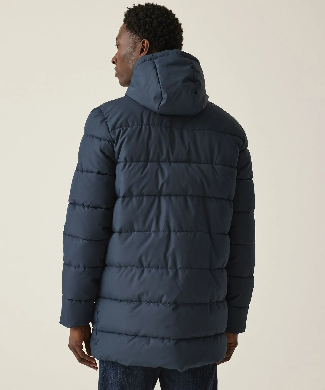 Men's Long Quilted Winter Jacket