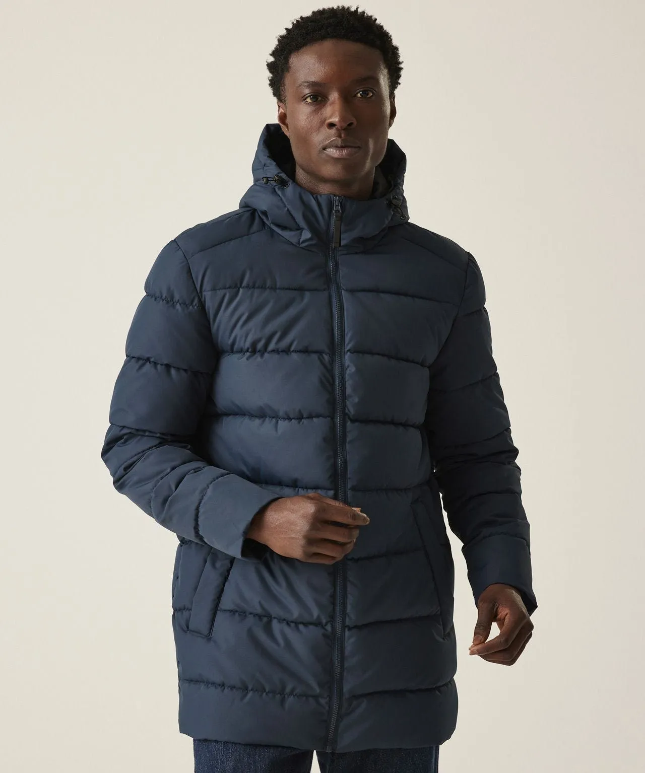 Men's Long Quilted Winter Jacket