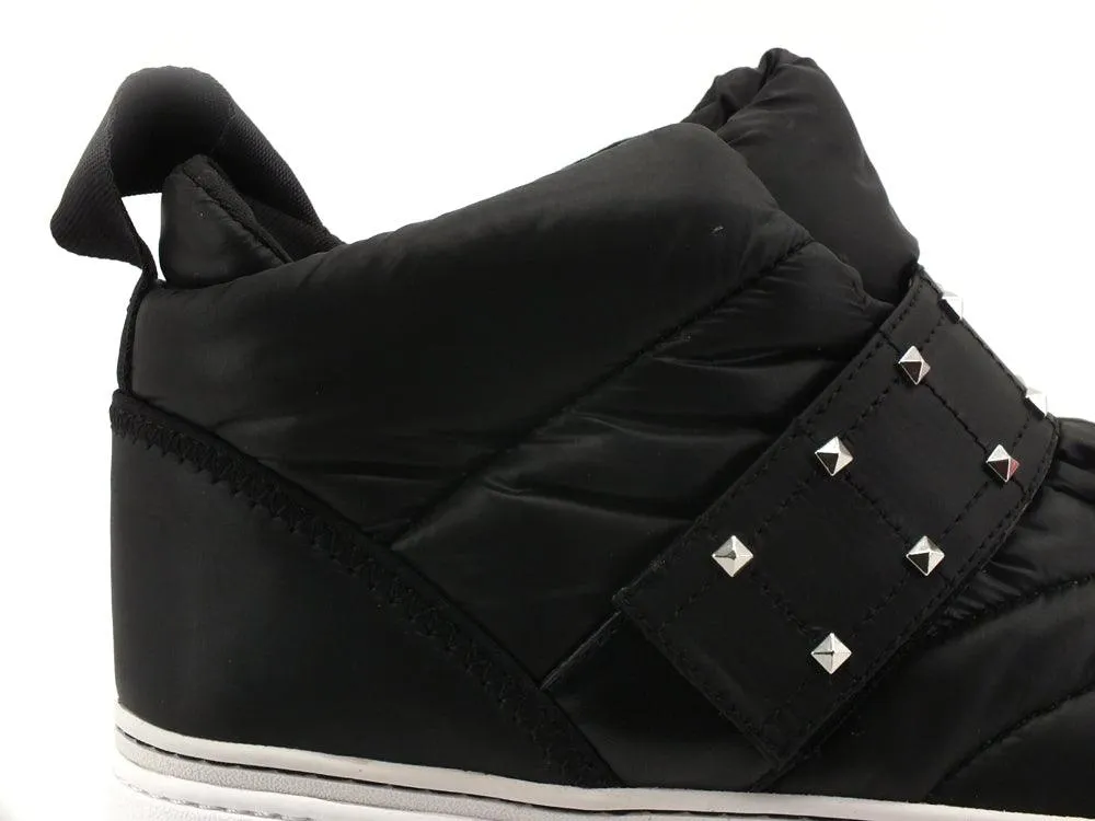 Michael Kors Black Knit Sneaker - Stirling Mid Recycled - Size 43F1SGFS1D