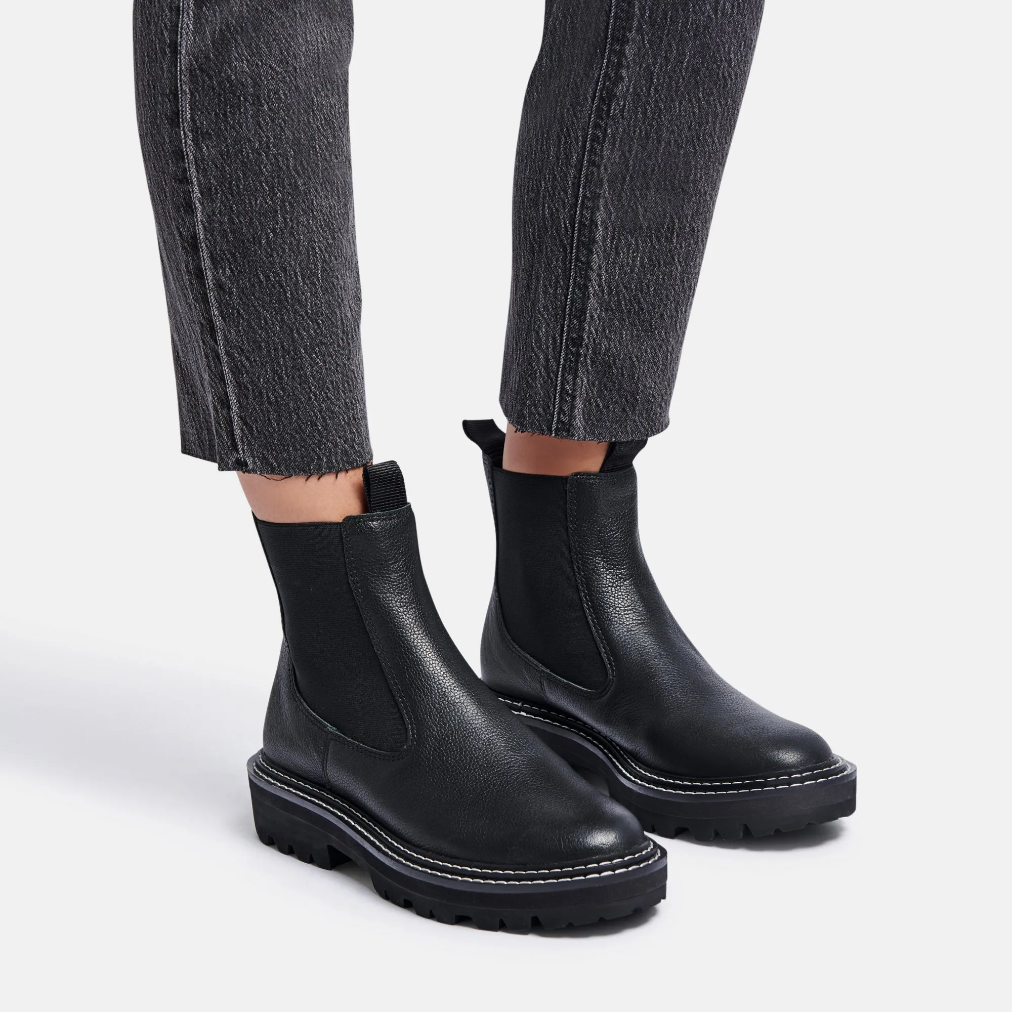 Black Leather Moana H2O Boots