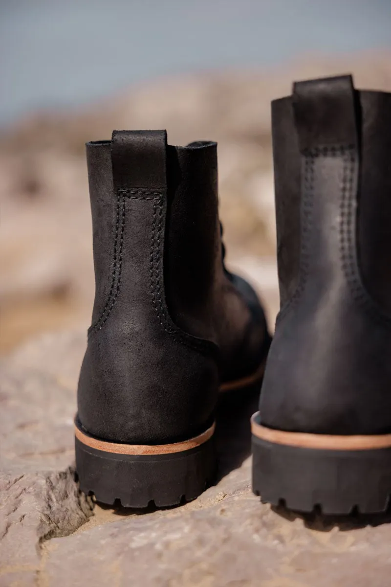 Motorcycle Boots in Black Color