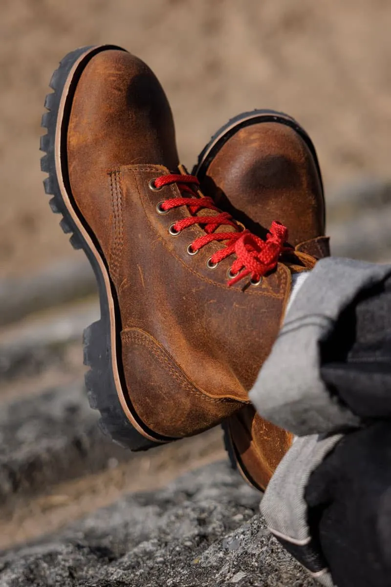 Motorcycle Boots in Wheatbuck Color