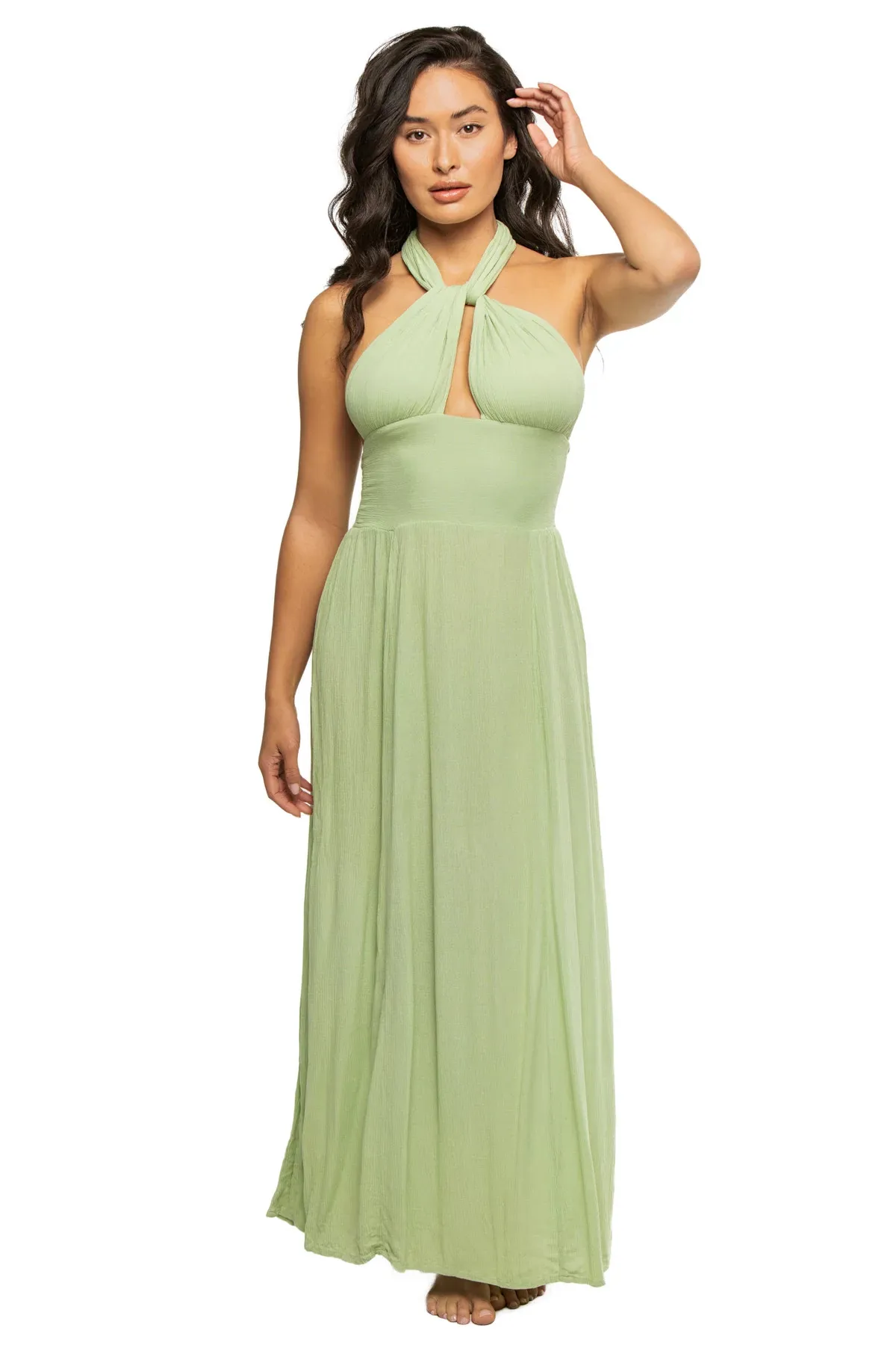 Convertible Halter Maxi Dress Sale