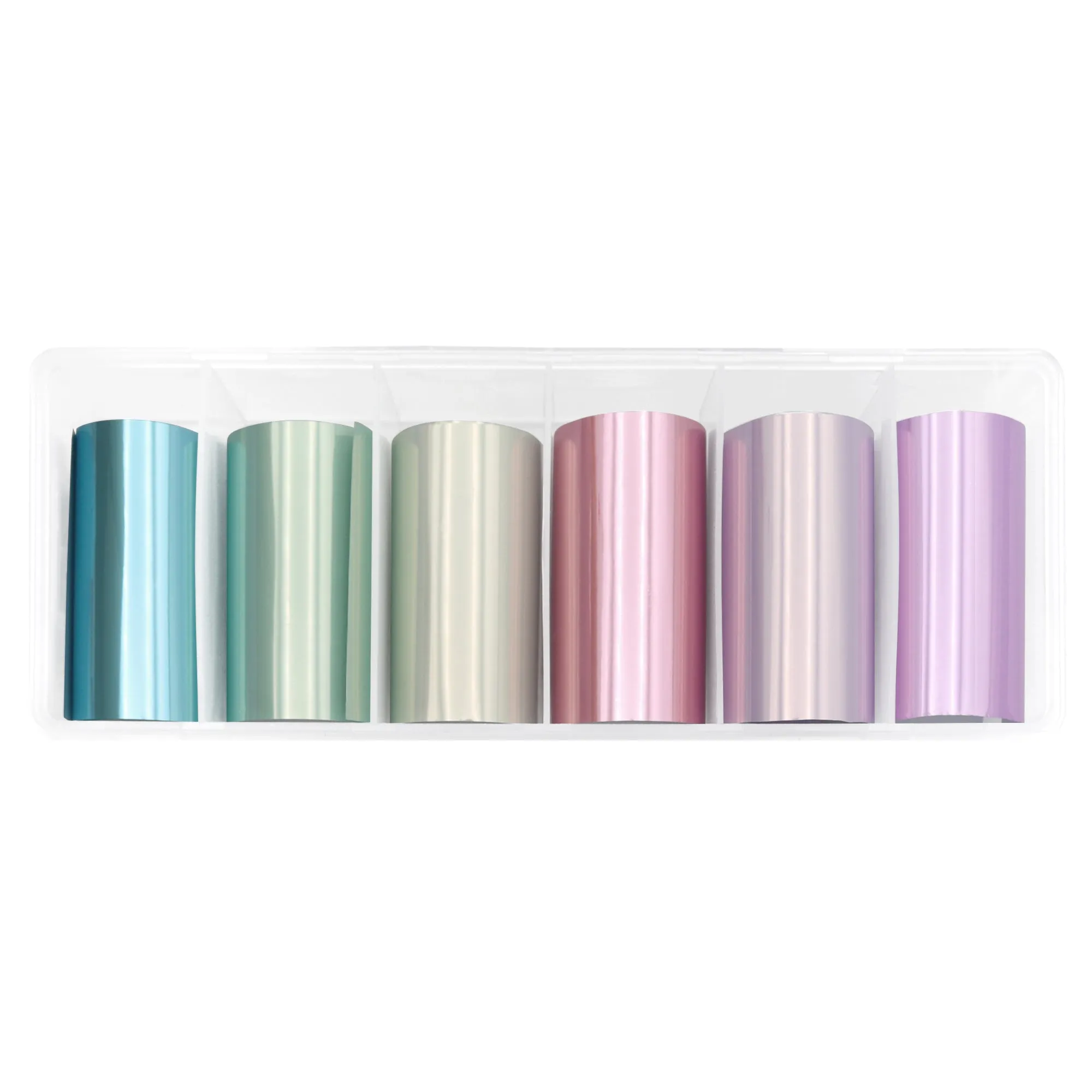 Nail Foil Set - 6 Pastel Glazed Colors