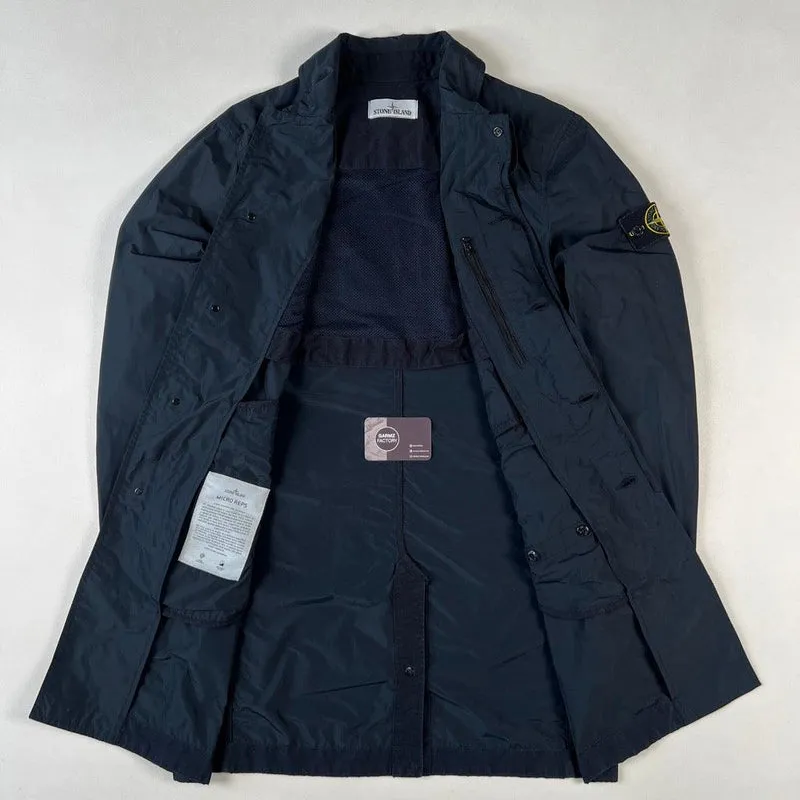 Navy Trench Coat - Micro Reps Technology