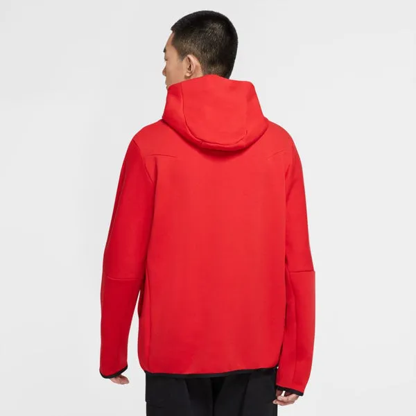 Nike Tech Fleece University Red/Black Hoody