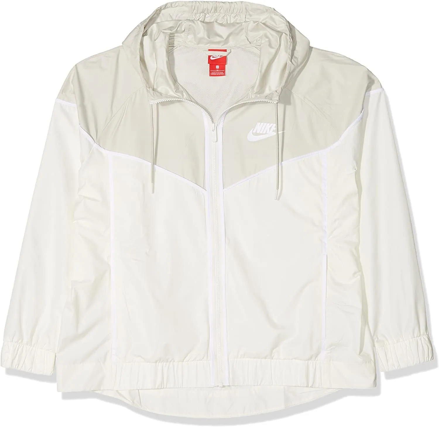 Nike Women's Plus Size Sportswear Windrunner Jacket 2X Sail Light Bone