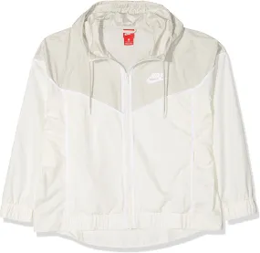 Nike Women's Plus Size Sportswear Windrunner Jacket 2X Sail Light Bone