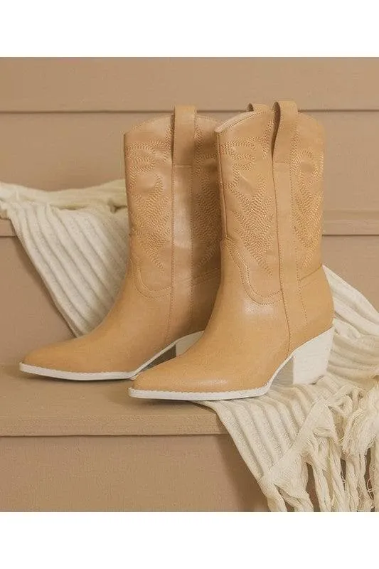 Oasis Society Western Tan Boots