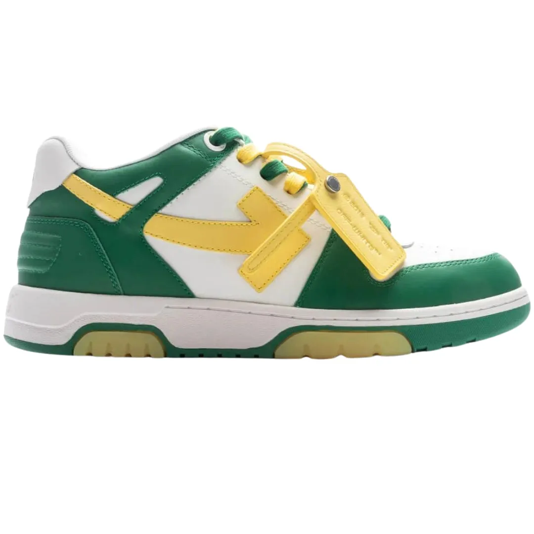 Off White Green Men's Sneakers - Omia189S23Lea0045518