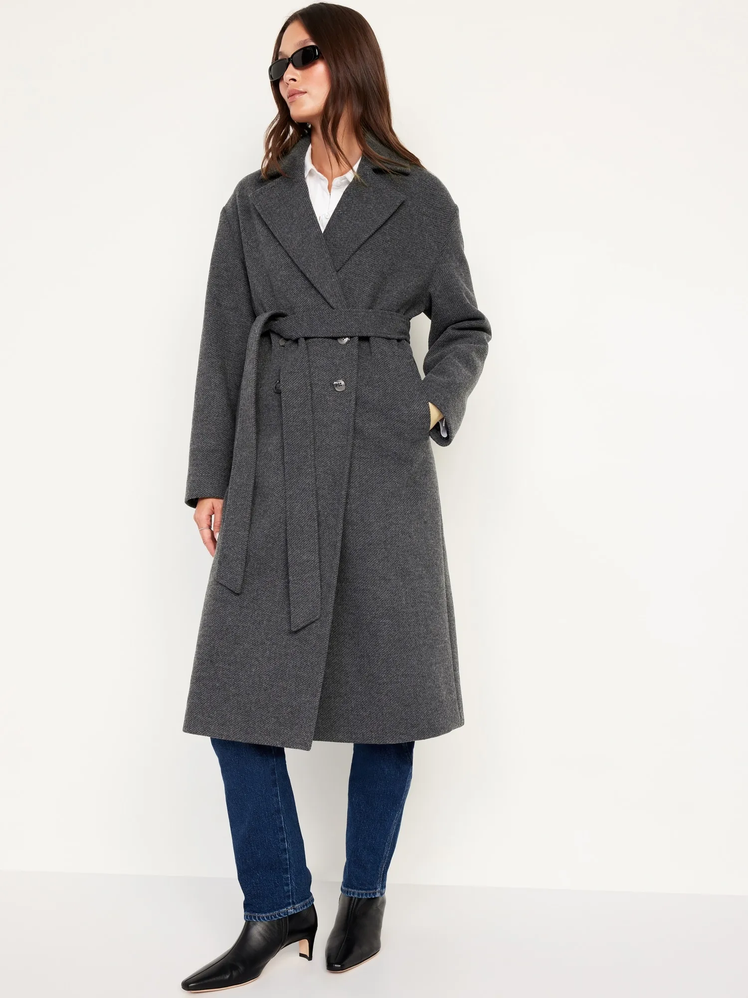 Old Navy Belted Oversized Coat