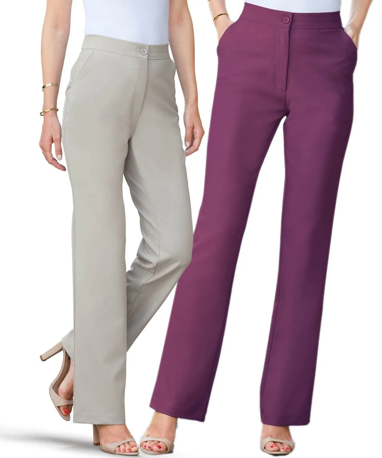 Pack of 2 Tailored Pants