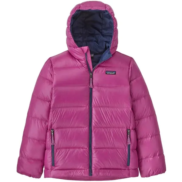 PATAGONIA-K'S HI-LOFT DOWN SWEATER HOODY in Amaranth Pink - Ski Down Jacket