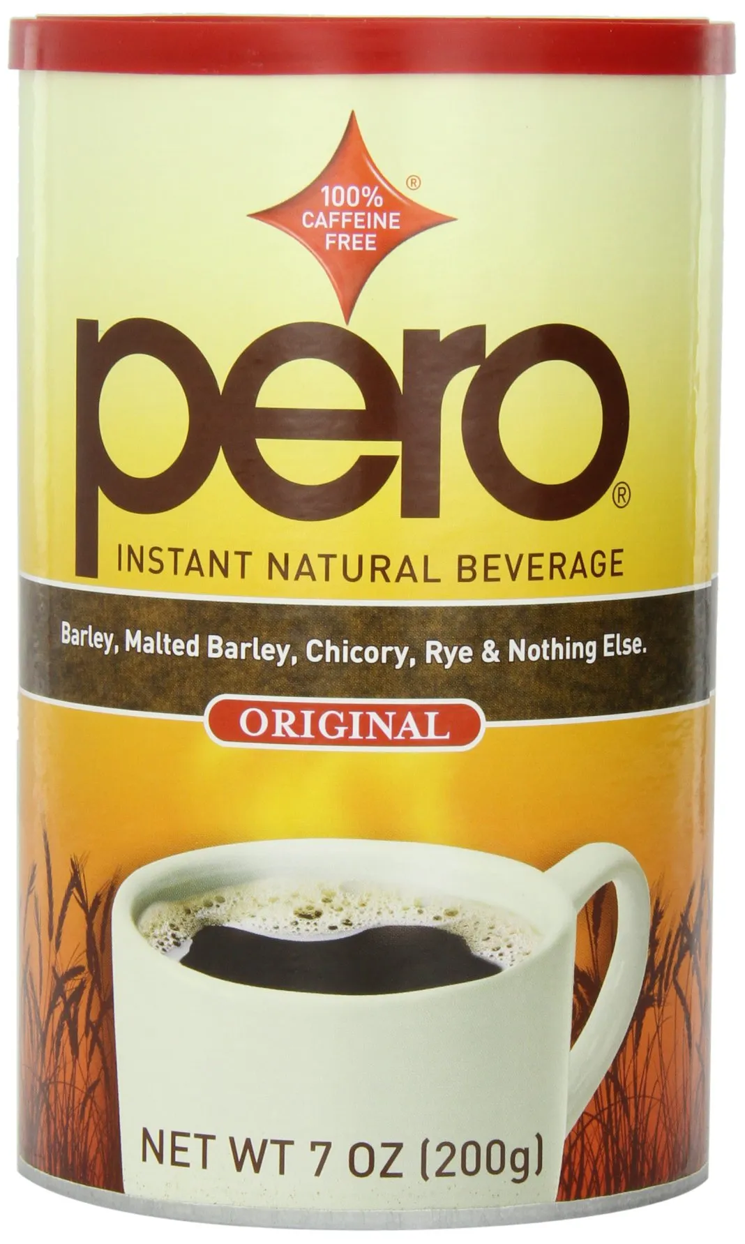 Pero Instant Natural Beverage Caffeine Free Original 7 oz (200 g)