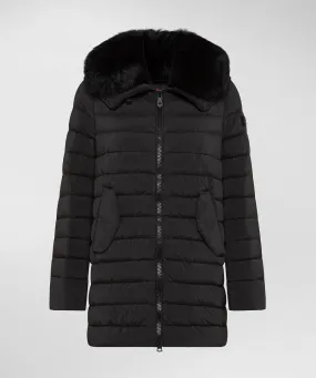 Peuterey Itoka Long Down Jacket Fox Fur Hood Women's