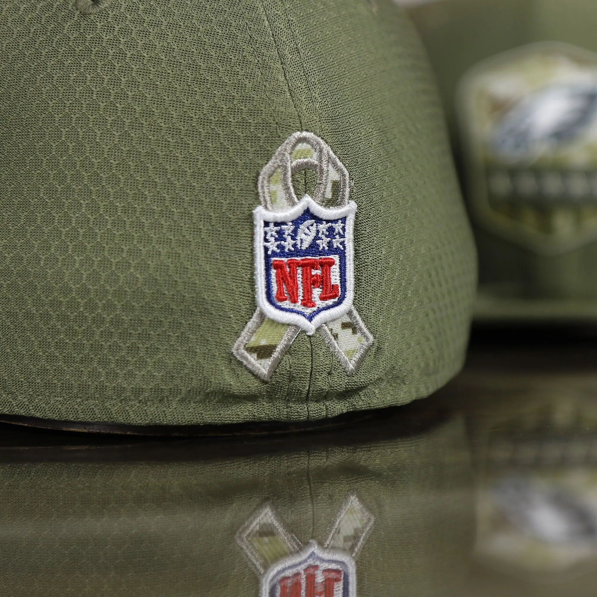 Philadelphia Eagles 2019 Salute To Service Fitted Hat