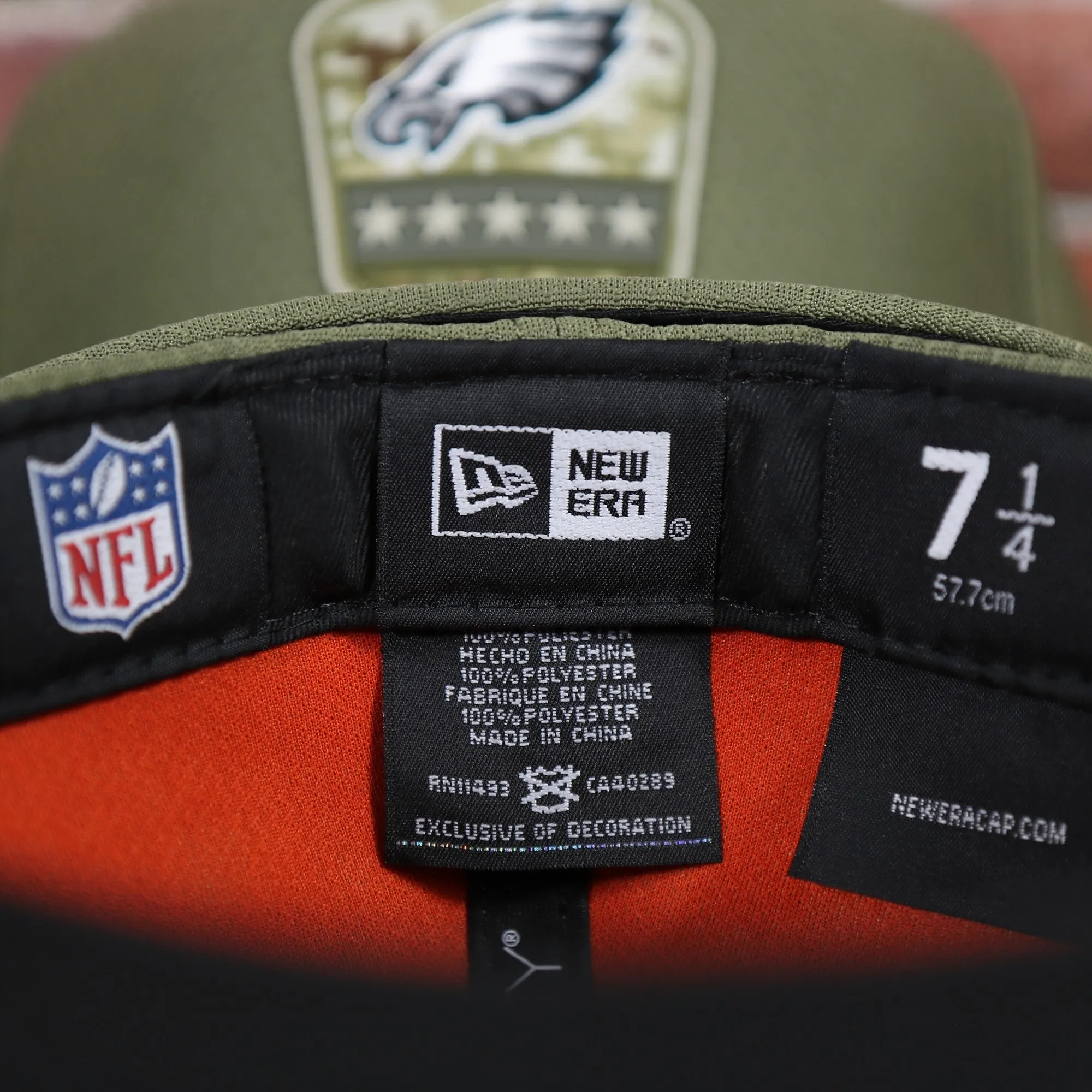 Philadelphia Eagles 2019 Salute To Service Fitted Hat